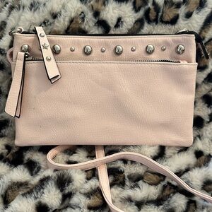 Candie's Light Pink Studded mini  Crossbody